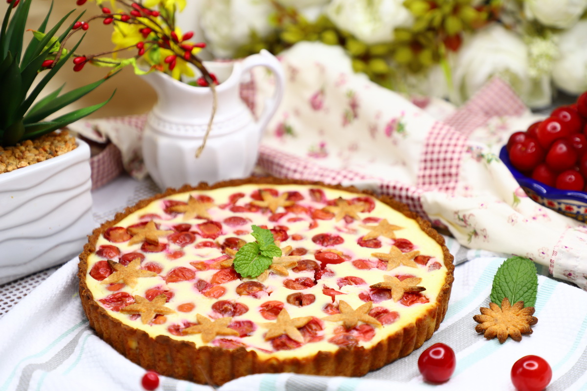Итальянский пирог с рикоттой и вишней - вишневый пирог с рикоттой. Фото: @mikevanmoonlight. Рецепты с фото